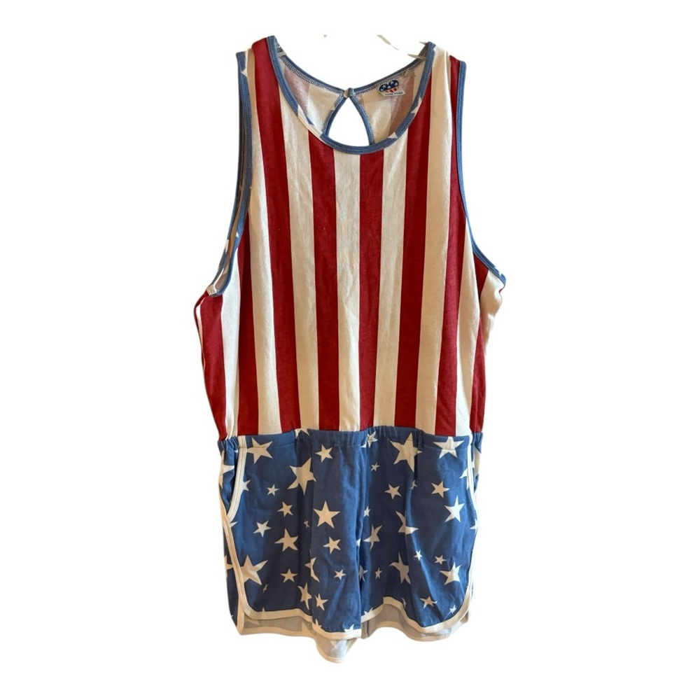 Junk Food Red and White Striped Tank Top - Picture 4 of 9